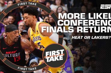 More likely to return to Conference Finals: Heat or Lakers? Stephen A. makes his pick | First Take