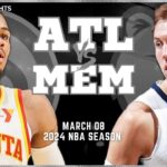 Atlanta Hawks vs Memphis Grizzlies Full Game Highlights | Mar 8 | 2024 NBA Season