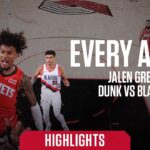 Every Angle Jalen Green Dunk vs Blazers | Houston Rockets