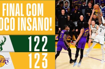 FINAL COM TOCO ABSURDO! Os minutos finais de Lakers x Bucks