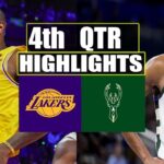 Los Angeles Lakers vs Milwaukee Bucks 4th Highlights | March 8 | 2024 NBA Season