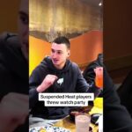 Jimmy Butler, Nikola Jovic, and Thomas Bryant enjoyed the Heat W together during suspension