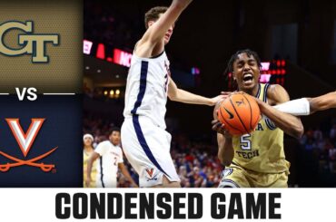 Georgia Tech vs. Virginia Condensed Game | 2023-24 ACC Men’s Basketball