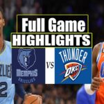 Oklahoma City Thunder  VS Memphis Grizzlies FULL GAME Highlights | March 10 | 2024 NBA Season