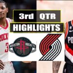 Portland Trail Blazers vs Houston Rockets 3rd Highlights | March 8 | 2024 NBA Season