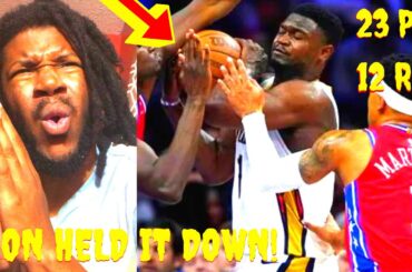 76ERS VS PELICANS REACTION 2024 NEW ORLEANS PELICANS VS PHILADELPHIA 76ERS HIGHLIGHTS REACTION 2024
