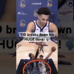 “If I got the chance to try him, I would” - Trayce Jackson-Davis on his INSANE poster! 🗣️ | #Shorts