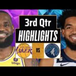 Los Angeles Lakers vs. Minnesota Timberwolves 3rd-QTR P2 Highlights | March 10 | NBA Season 2024