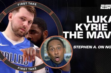CAN WE PAUSE?! ✋ Luka, Kyrie & the Mavericks are putting Stephen A. on notice 👀 | First Take