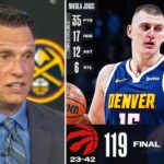 "Nikola Jokic has been an absolute NIGHTMARE!" - ESPN on Nuggets comeback to beat Raptors 125-119