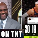 Inside the NBA | Shaq SHOCKED Josh Hart ( 20 Pts, 19 Reb) triple-double, Knicks DESTROY 76ers 106-79