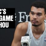 Victor Wembanyama's Post-Game Interview vs Houston Rockets | 3.12.2024