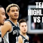 San Antonio Spurs Highlights vs. Houston Rockets | 3.12.2024