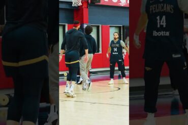 Practice ahead of Cavs game #pelicans #nba #shorts