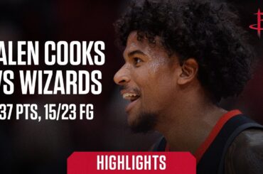 Jalen Green Cooks vs Wizards 37 Points (Season High) | Houston Rockets