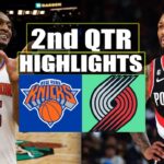 New York Knicks vs Portland Trail Blazers 2nd QTR HIGHLIGHTS | March 14 | 2024 NBA Season