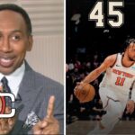 He's the KING of NY - Stephen A. "hails" Brunson dazzles with 45 Pts helps Knicks beat Trail Blazers