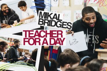 Mikal Bridges Surprises First Graders in Brooklyn Classroom (Mic’d Up)