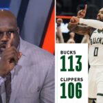 NBA Gametime | "No Giannis, No Problem." - Shaq SHOCKED Bucks beat Clippers 113-106; Damian: 41-Pts