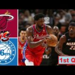 Miami Heat vs Philadelphia 76ers Full Highlights 1st QTR - P1 | 18 Mar | NBA Season 2023-202
