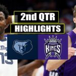 Sacramento Kings vs Memphis Grizzlies 2nd QTR HIGHLIGHTS | March 18 | 2024 NBA Season