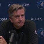 Timberwolves head coach Chris Finch discusses comeback win over Utah Jazz.