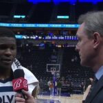 Anthony Edwards reacts after poster dunk in win over Utah Jazz