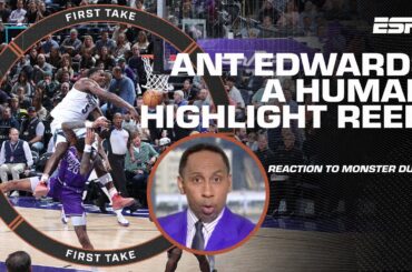 'A HUMAN HIGHLIGHT REEL!' - Stephen A. wants Ant Edwards as the face of the league! 🍿 | First Take