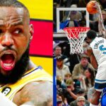 MOST NASTY NBA POSTERIZING DUNKS OF 2024 ! (Edwards, LeBron etc)