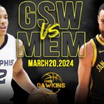 Golden State Warriors vs Memphis Grizzlies Full Game Highlights | March 20, 2024 | FreeDawkins