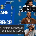 Jason Kidd, Derrick Jones Jr, Daniel Gafford, & Kyrie Irving | Post Conference vsUTA 03/21/24