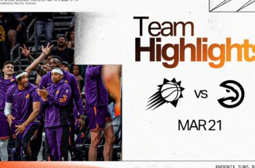 Six players score in double figures in the Phoenix Suns 128-115 win over the Atlanta Hawks.