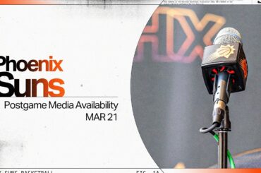 3-21-24 Phoenix Suns Media Availability: Frank Vogel and Devin Booker