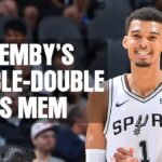 Victor Wembanyama's Double-Double Highlights vs Memphis Grizzlies | 3.22.2024