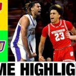 #5 Wisconsin vs James Madison Highlights | NCAA Men's Basketball Championship | College Basketball