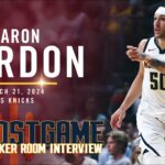 Aaron Gordon Full Post Game Locker Room Interview vs. Knicks 🎙