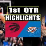 Toronto Raptors vs Oklahoma City Thunder 1st QTR HIGHLIGHTS | March 22 | 2024 NBA Season