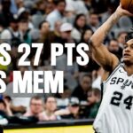 Devin Vassell's 27 PTS vs Memphis Grizzlies | 3.22.2024