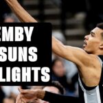 Victor Wembanyama's Highlights vs Phoenix Suns | 3.23.2024