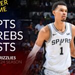 Victor Wembanyama 31 pts 16 rebs 5 asts vs Grizzlies 23/24 season