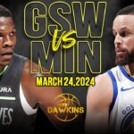 Golden State Warriors vs Minnesota Timberwolves Full Game Highlights | March 24, 2024 | FreeDawkins