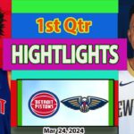 Detroit Pistons vs New Orleans Pelicans 1st Qtr MAR 24, 2024 Highlights | NBA Season