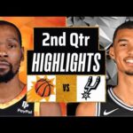 Phoenix Suns vs San Antonio Spurs Full Highlights 2nd QTR | Mar 23 | 2024 NBA Regular Season