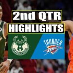 Milwaukee Bucks vs Oklahoma City Thunder 2nd QTR HIGHLIGHTS | March 24 | 2024 NBA Season