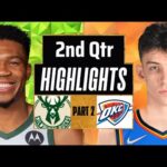 Milwaukee Bucks vs Oklahoma City Thunder 2nd QTR-PART 2 Highlights | Mar 24 |2024 NBA Regular Season