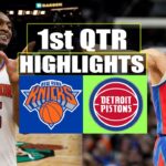 New York Knicks vs Detroit Pistons 1st QTR HIGHLIGHTS | March 25 | 2024 NBA Season
