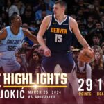 Nikola Jokić Full Game Highlights vs. Memphis Grizzlies 🎥