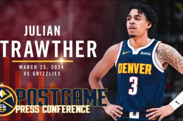 Julian Strawther Full Post Game Press Conference vs. Memphis Grizzlies 🎙