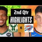 Milwaukee Bucks vs Oklahoma City Thunder Full Highlights 2nd QTR | Mar 24 | 2024 NBA Regular Seasons