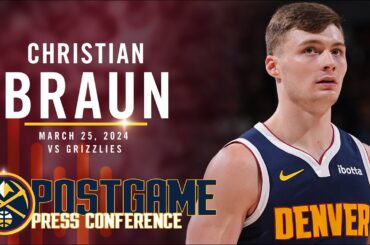 Christian Braun Full Post Game Press Conference vs. Memphis Grizzlies 🎙